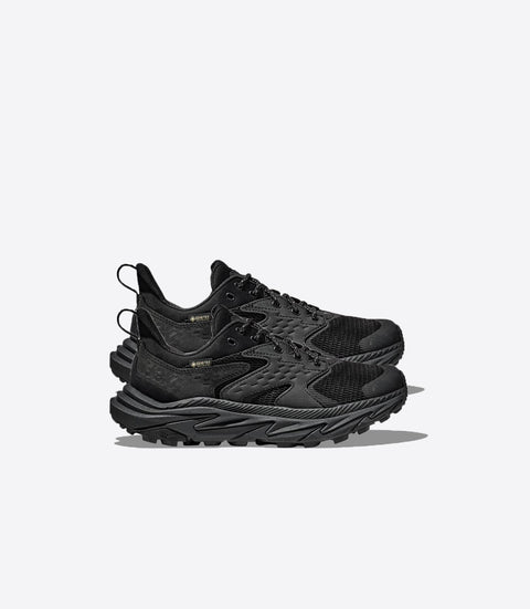 HOKA Kid's Anacapa 2 Low Goretex - Black / Black