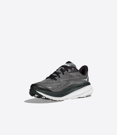 HOKA Kid's Clifton 9 - Black/White