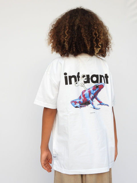 infaant - Human Behaviour Tee - Frog Logo Blue