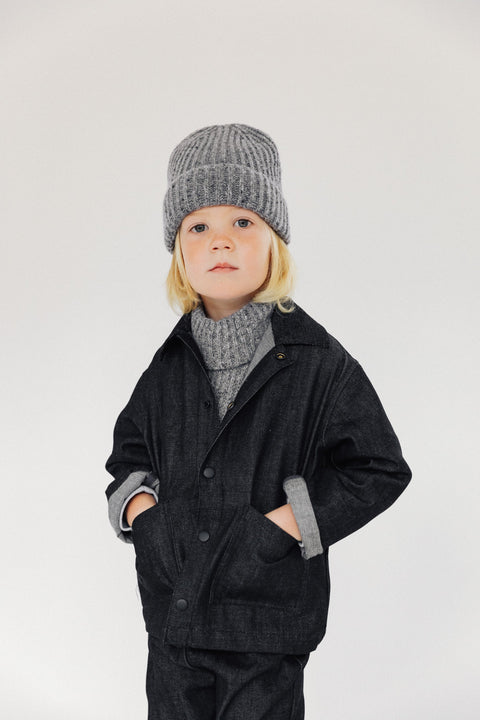 P Denim Jacket (BCI Cotton) - Charcoal