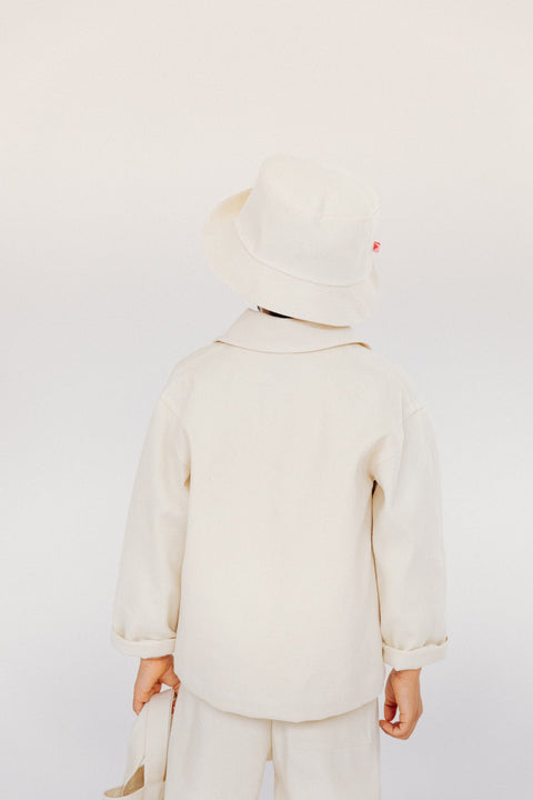 P Denim Jacket (BCI Cotton) - Ecru