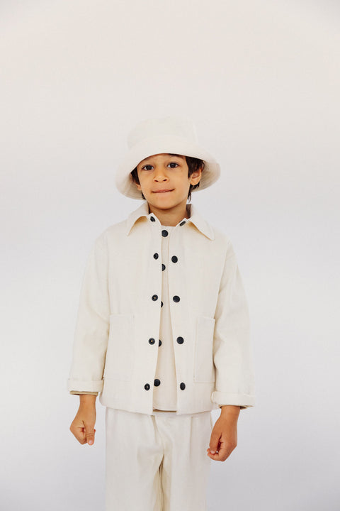 P Denim Jacket (BCI Cotton) - Ecru