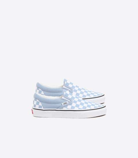 VANS Junior Classic Slip-On - Blue / White Checkerboard