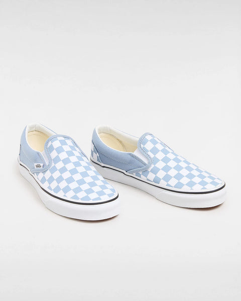 VANS Junior Classic Slip-On - Blue / White Checkerboard