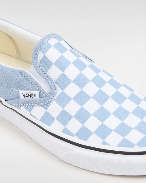 VANS Junior Classic Slip-On - Blue / White Checkerboard