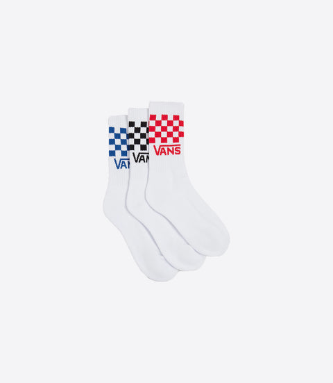 VANS Drop V Classic Check Crew Socks (3PK) - Multi