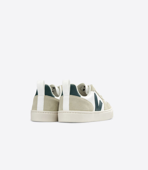 VEJA Teen V-10 Chromefree Leather - Extra White Brittany Almond