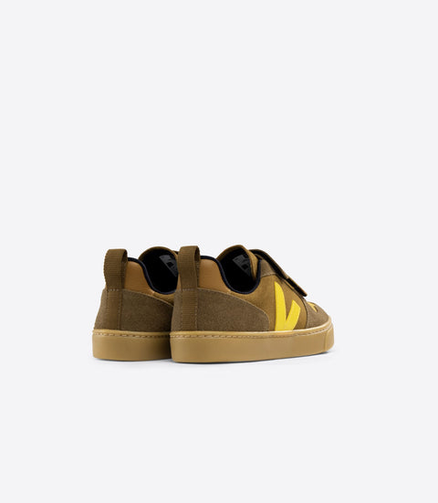 VEJA Kids V-10 Suede Velcro - Multico Camel