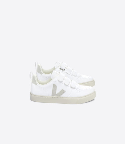 VEJA Junior V-10 CWL Velcro - White Natural