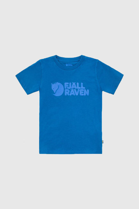 Fjallraven Kids Logo Tee - Alpine Blue