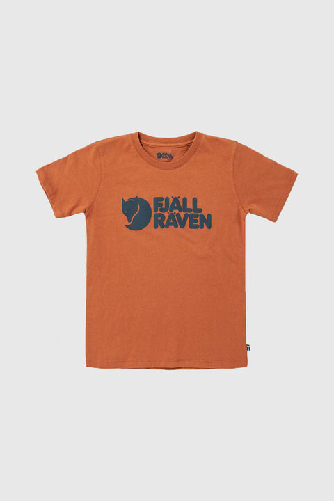 Fjallraven Kids Logo Tee - Terracotta Brown