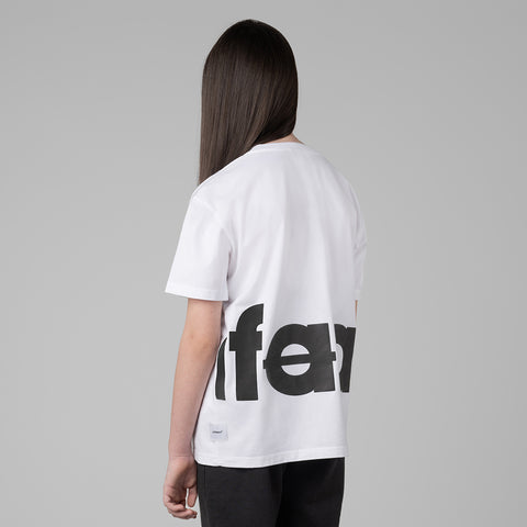 infaant Back Logo Tee - White/Washed Black