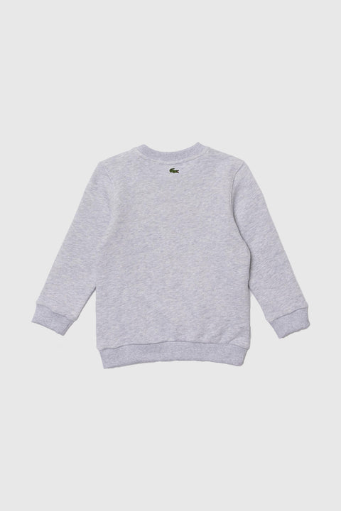 Lacoste Crocodile Print Sweat - Grey