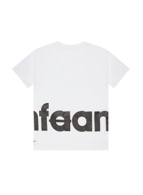 infaant Back Logo Tee - White/Washed Black
