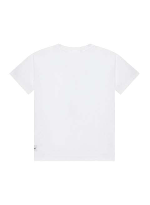 infaant Chest Logo Tee - White/Washed Black