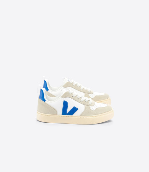 VEJA Teen V-10 Chromefree Leather - White Paros Almond