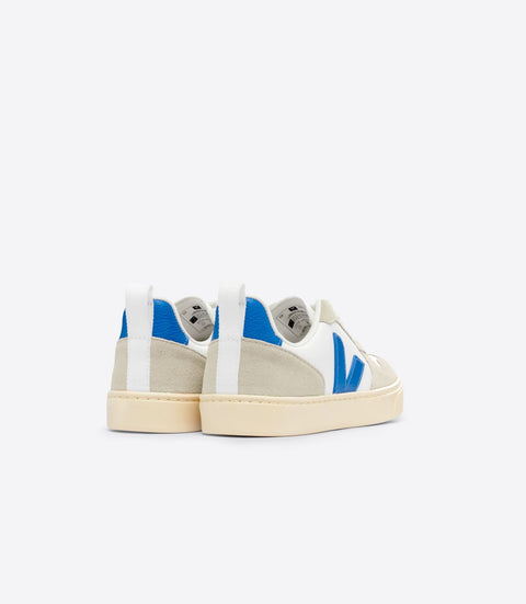 VEJA Teen V-10 Chromefree Leather - White Paros Almond