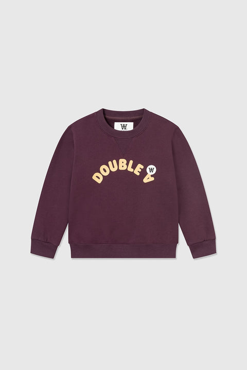 Wood Wood Kids - Rod Arch Sweatshirt - Burgundy