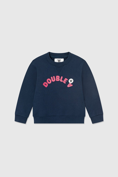 Wood Wood Kids - Rod Arch Sweatshirt - Navy