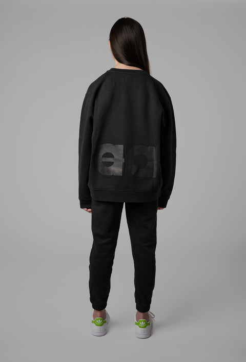 infaant Back Logo Sweat - Washed Black