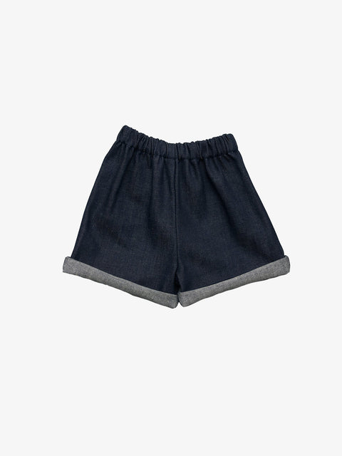 P Denim Shorts (BCI Cotton) - Indigo