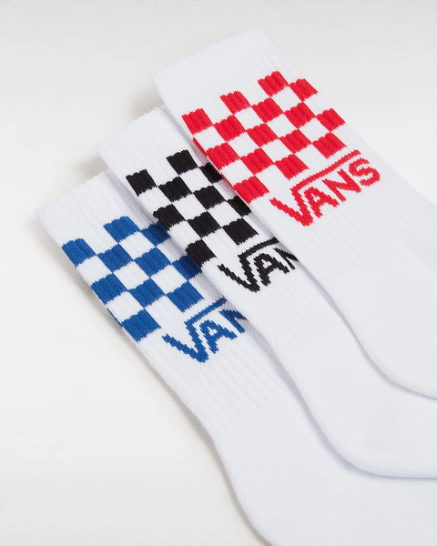 VANS Drop V Classic Check Crew Socks (3PK) - Multi