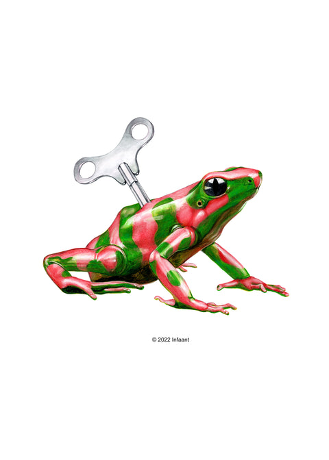 infaant - Human Behaviour Tee - Frog Logo Green